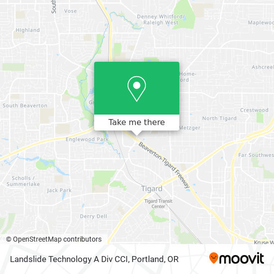 Mapa de Landslide Technology A Div CCI