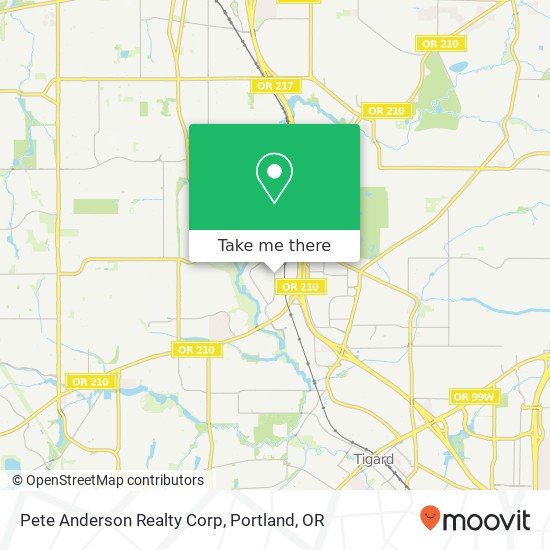 Pete Anderson Realty Corp map