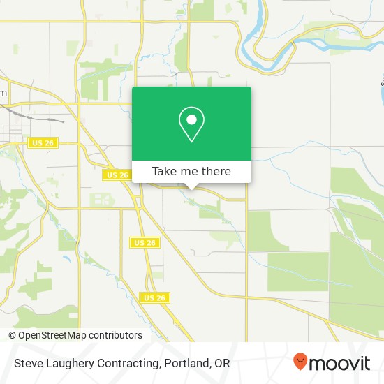 Steve Laughery Contracting map