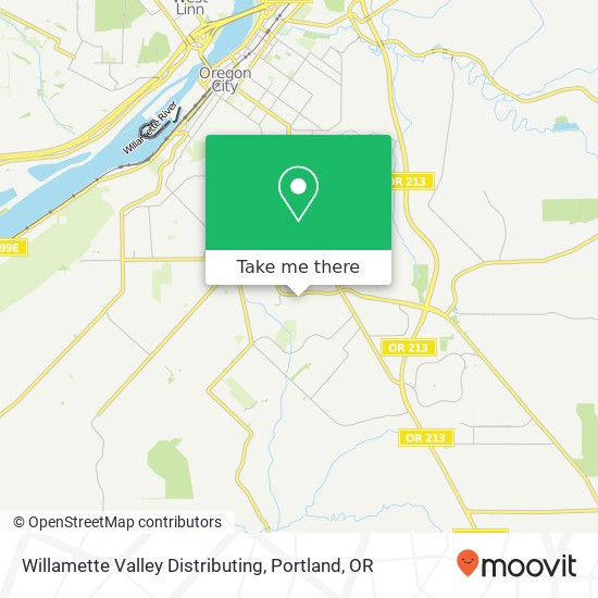 Willamette Valley Distributing map