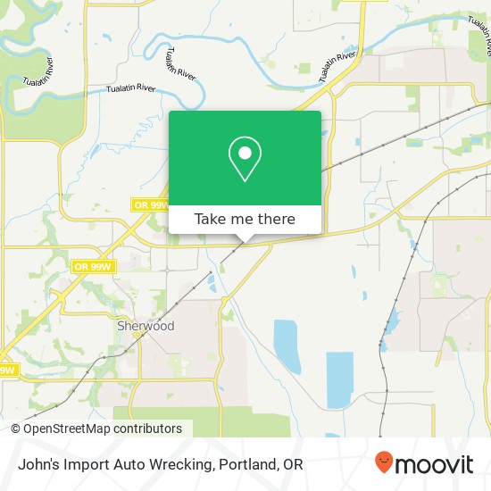 John's Import Auto Wrecking map