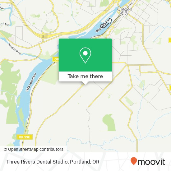 Mapa de Three Rivers Dental Studio