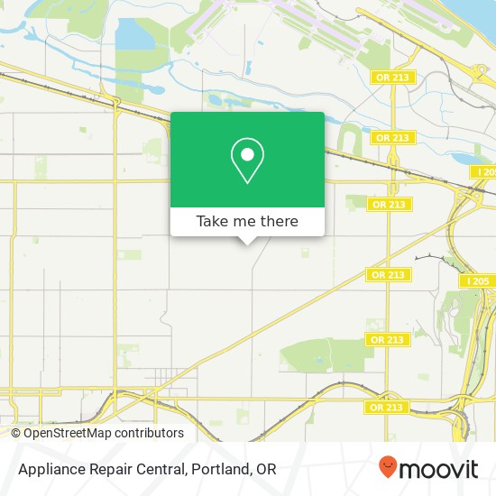 Appliance Repair Central map