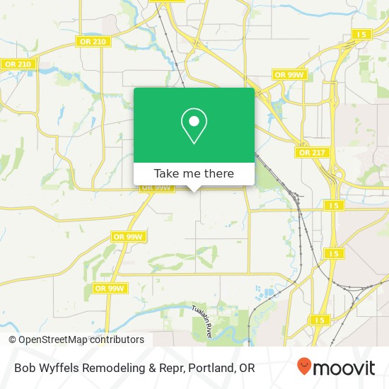 Mapa de Bob Wyffels Remodeling & Repr