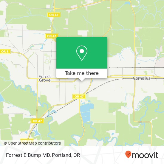 Mapa de Forrest E Bump MD