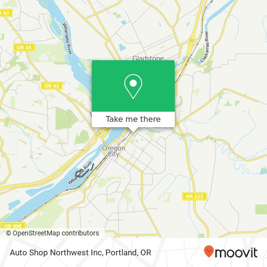 Auto Shop Northwest Inc map