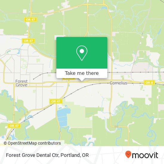 Forest Grove Dental Ctr map