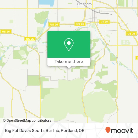 Big Fat Daves Sports Bar Inc map
