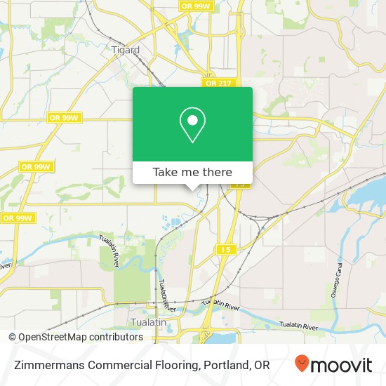 Zimmermans Commercial Flooring map