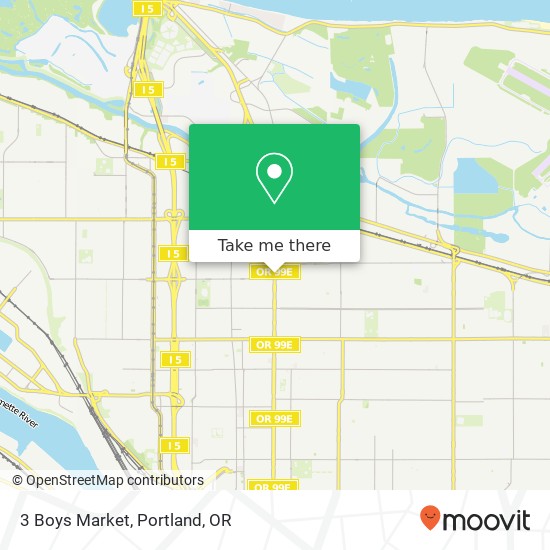 Mapa de 3 Boys Market