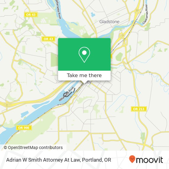 Adrian W Smith Attorney At Law map