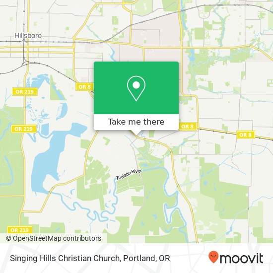 Mapa de Singing Hills Christian Church