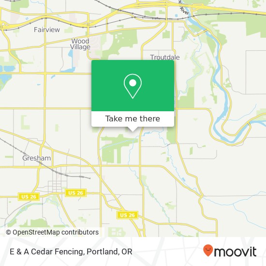 Mapa de E & A Cedar Fencing