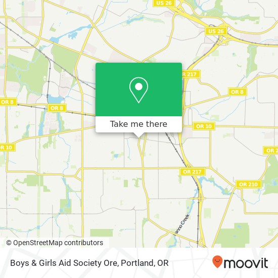 Mapa de Boys & Girls Aid Society Ore