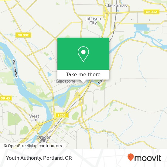 Mapa de Youth Authority