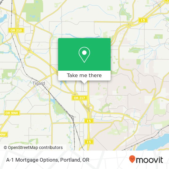 A-1 Mortgage Options map