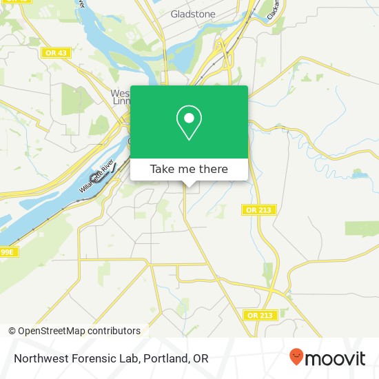 Mapa de Northwest Forensic Lab