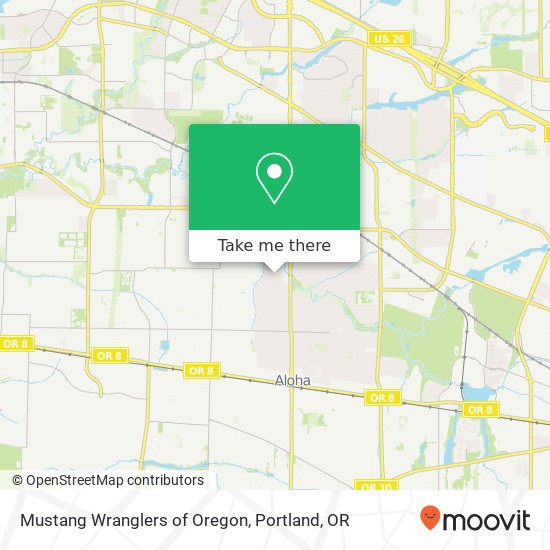 Mustang Wranglers of Oregon map