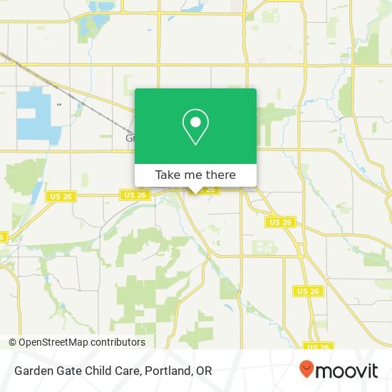 Mapa de Garden Gate Child Care