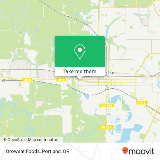 Oroweat Foods map