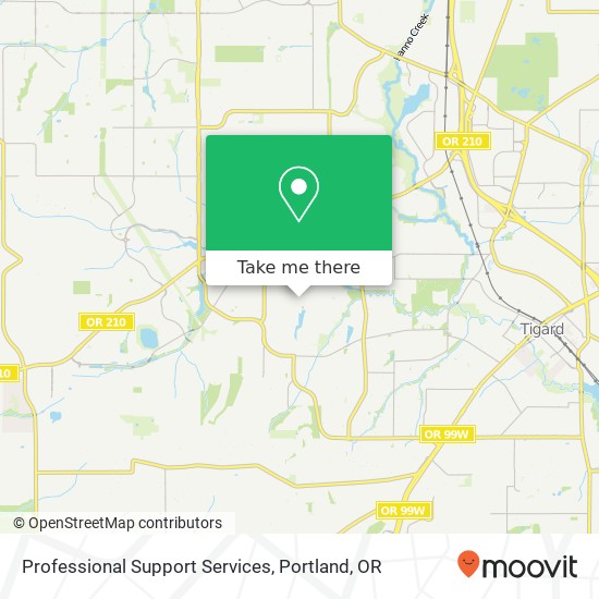 Professional Support Services map