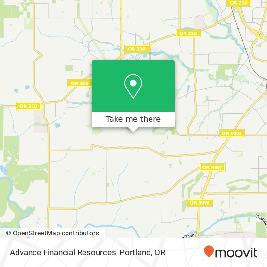 Advance Financial Resources map