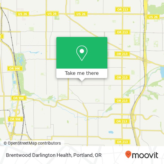 Mapa de Brentwood Darlington Health