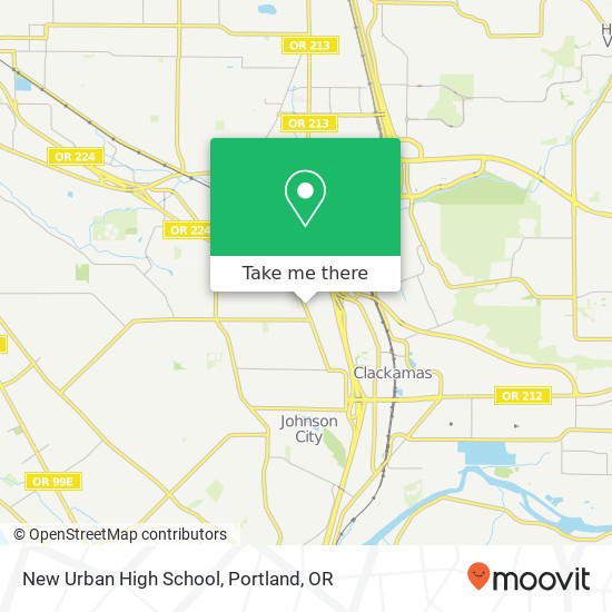Mapa de New Urban High School