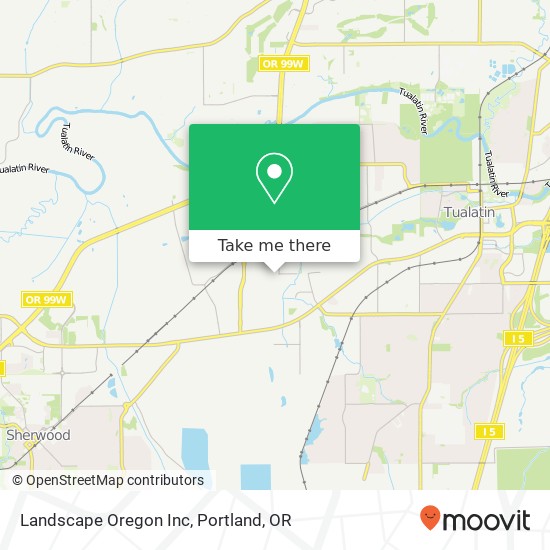 Mapa de Landscape Oregon Inc
