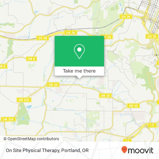 Mapa de On Site Physical Therapy