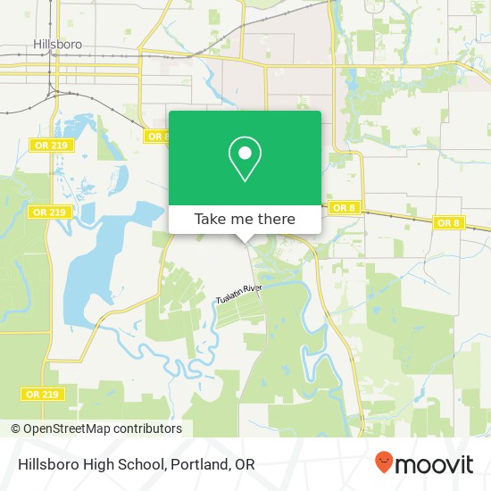 Hillsboro High School map