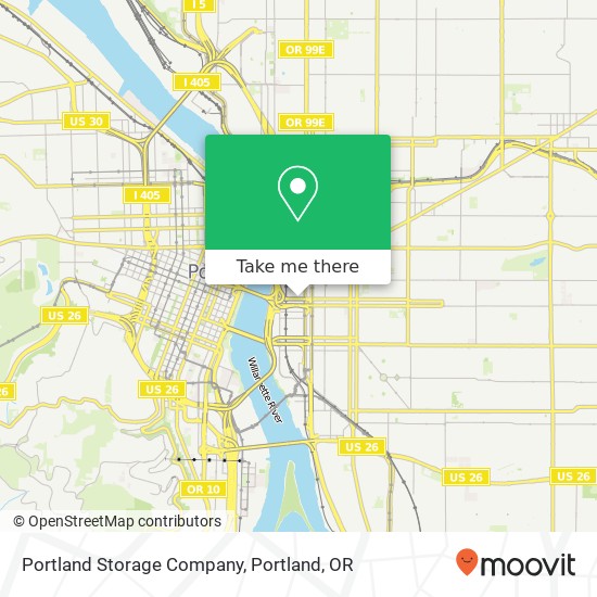 Portland Storage Company map