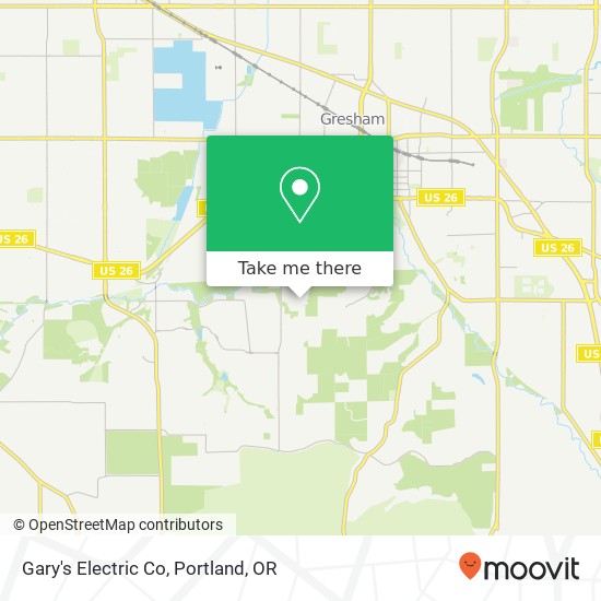 Mapa de Gary's Electric Co