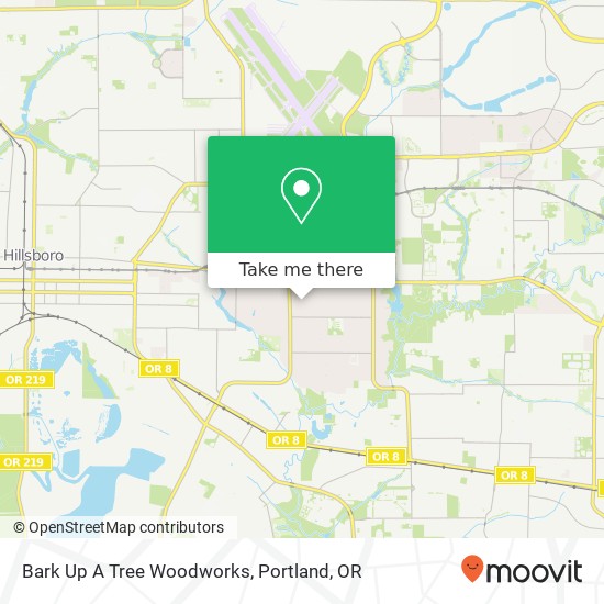 Bark Up A Tree Woodworks map