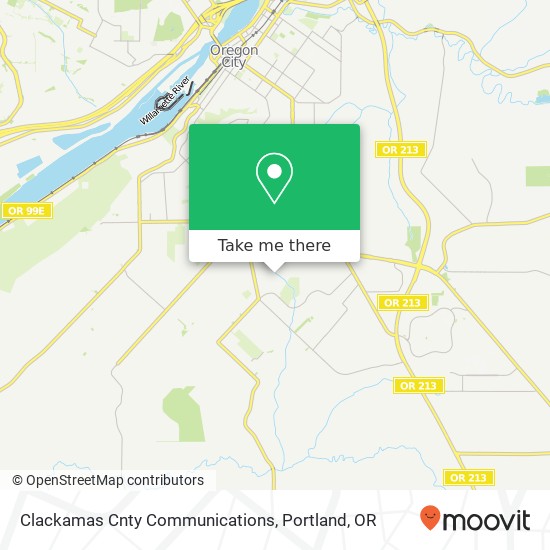 Clackamas Cnty Communications map