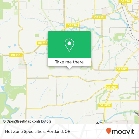 Hot Zone Specialties map