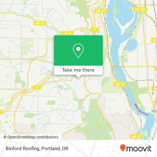 Binford Roofing map