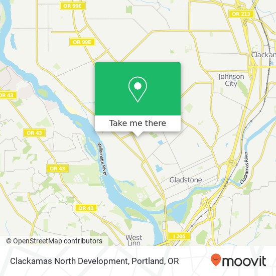 Mapa de Clackamas North Development