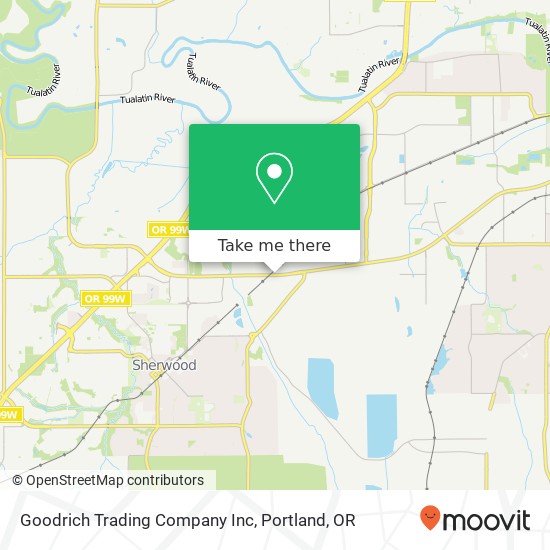 Mapa de Goodrich Trading Company Inc