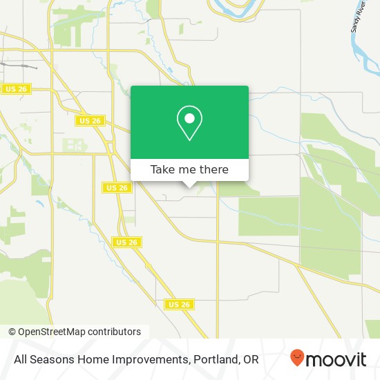 All Seasons Home Improvements map