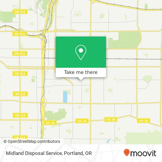 Mapa de Midland Disposal Service