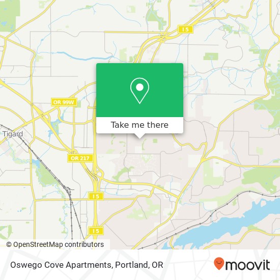 Mapa de Oswego Cove Apartments