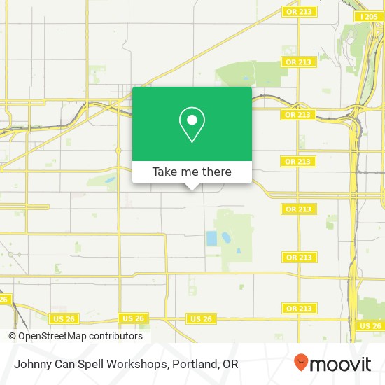 Mapa de Johnny Can Spell Workshops