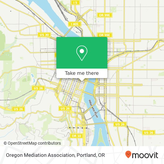 Mapa de Oregon Mediation Association