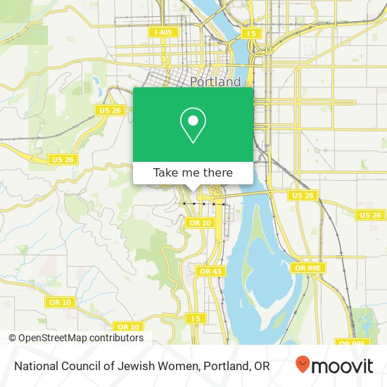 National Council of Jewish Women map