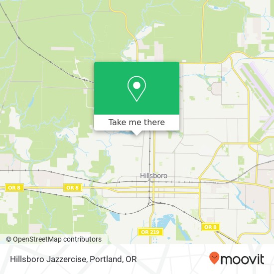 Hillsboro Jazzercise map