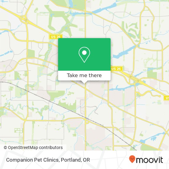 Companion Pet Clinics map