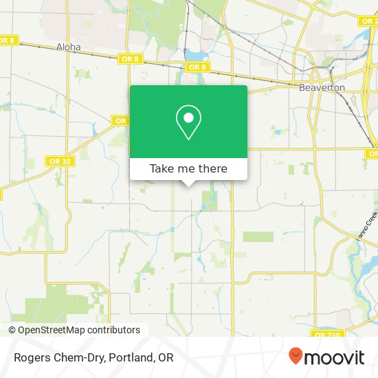 Rogers Chem-Dry map