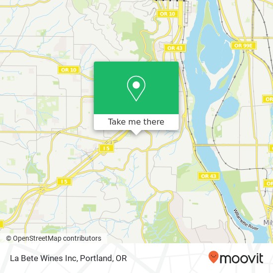 La Bete Wines Inc map