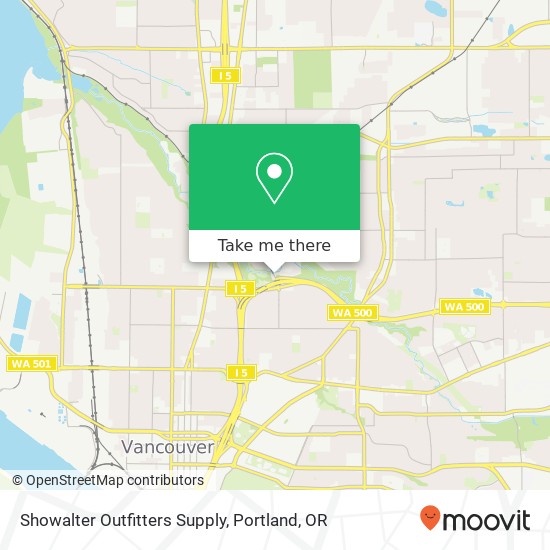 Showalter Outfitters Supply map